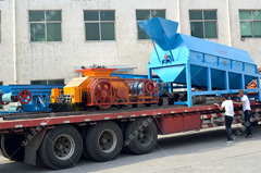 滾筒篩沙機(jī)發(fā)往廣東篩分鈣石砂