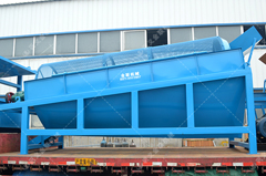 4米滾筒篩沙機(jī)發(fā)往廣東篩分鵝卵砂